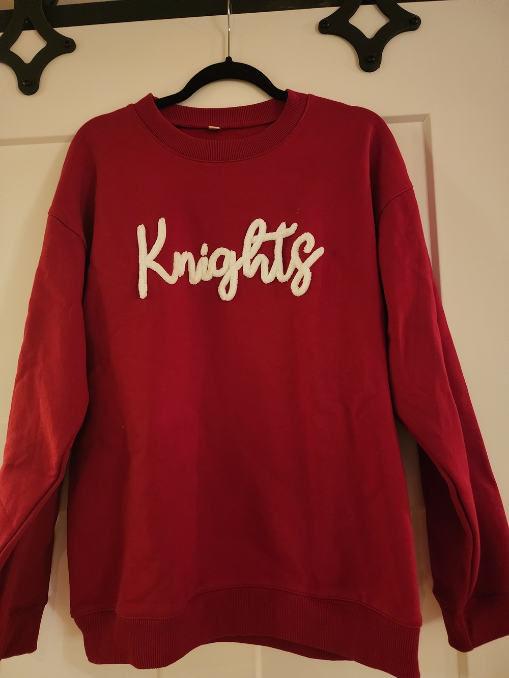 Bella + Canvas cardinal red "Knights" Crewneck Sweatshirt